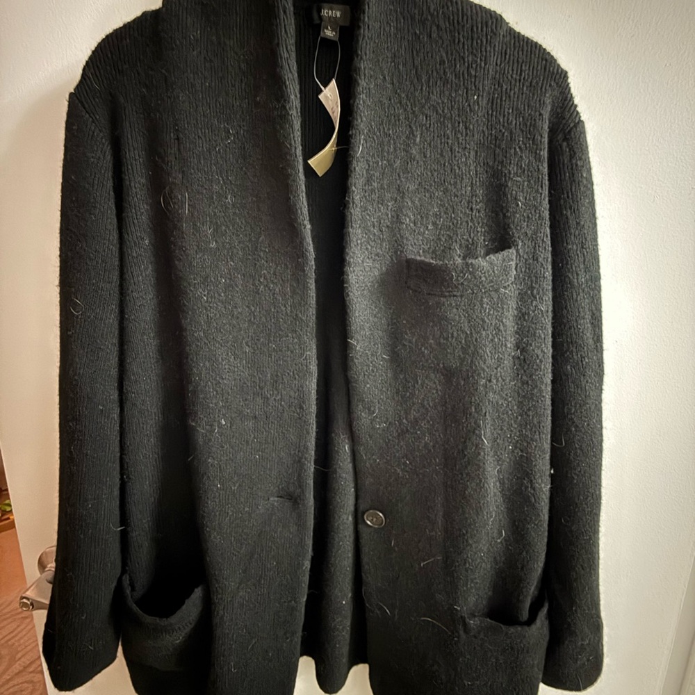 J. Crew Women's Black Cocoon sweater-blazer